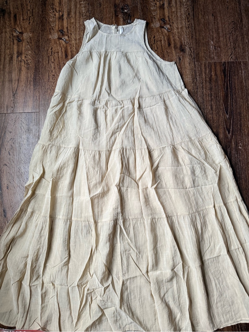 Together Cream Tiered Maxi Dress